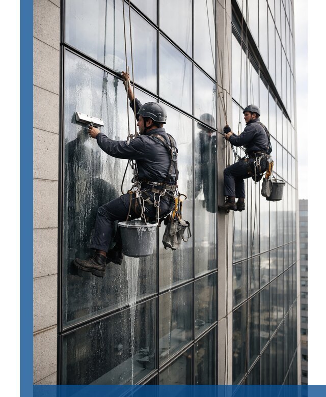 Профессиональная мойка стеклянных фасадов зданий в Нижнекамске