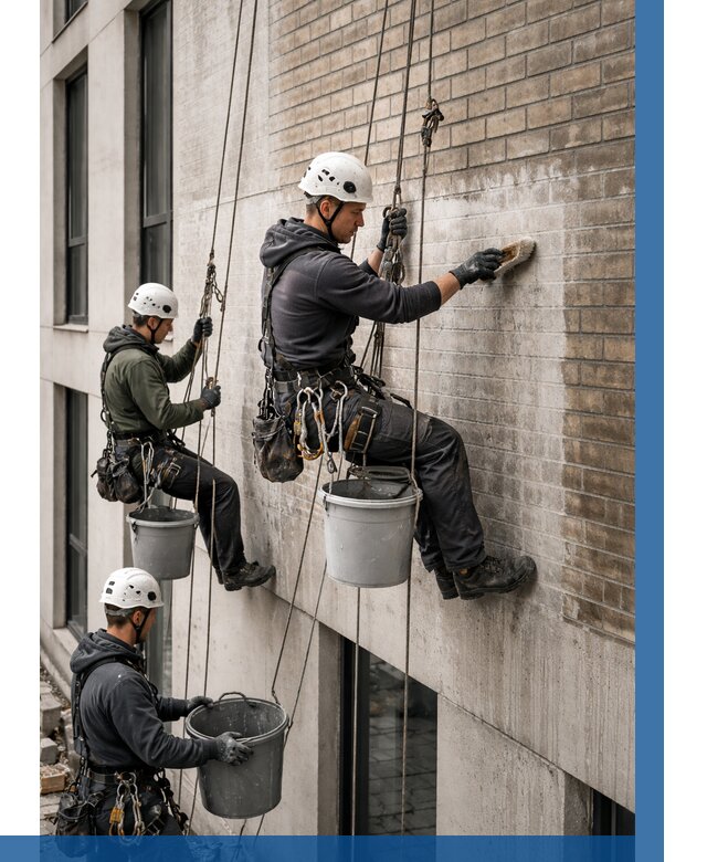 Удаление высолов с фасада в Нижнекамске от 253 р. | ВЫСОТНИК-Нжм