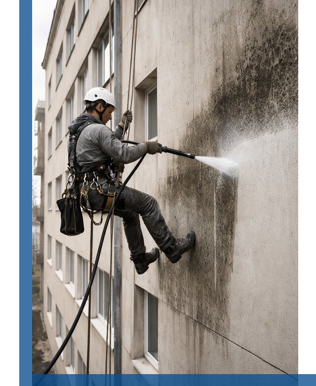 Профессиональная очистка фасадов от плесени в Нижнекамске