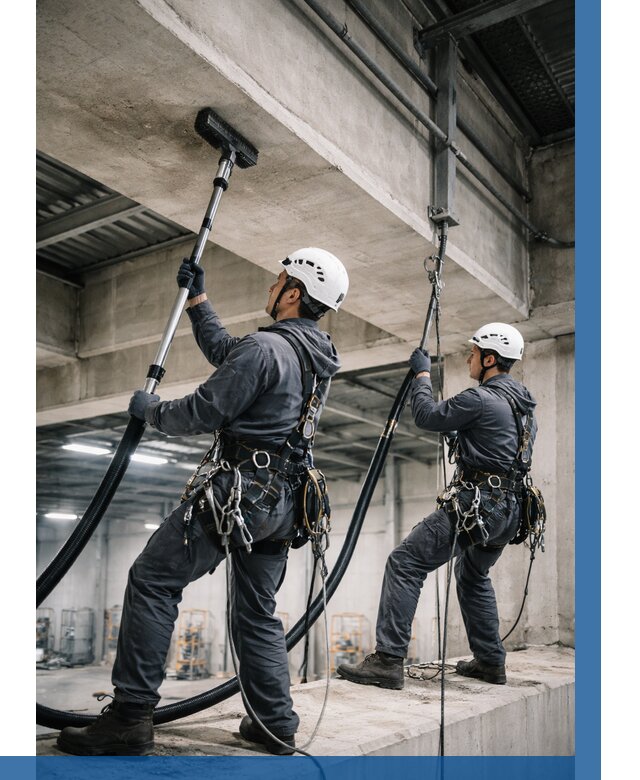 Обеспыливание потолочных конструкций в Нижнекамске от 253 р. |ВЫСОТНИК-Нжм