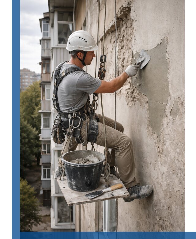Восстановление фасадной штукатурки в Нижнекамске с гарантией качества