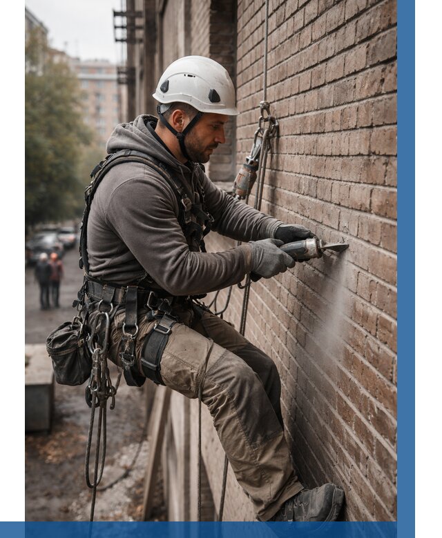 Расшивка кирпичных швов в Нижнекамске от 608 р. | ВЫСОТНИК-Нжм