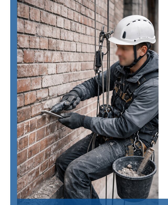 Расшивка кирпичных швов фасадов и стен, ремонт в Нижнекамске