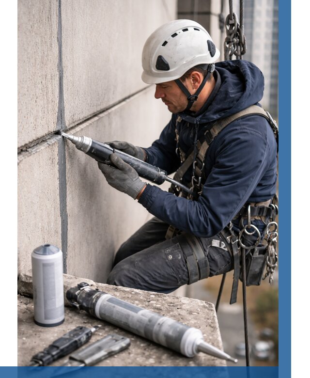 Вторичная герметизация швов в Нижнекамске от 456 р. | ВЫСОТНИК-Нжм