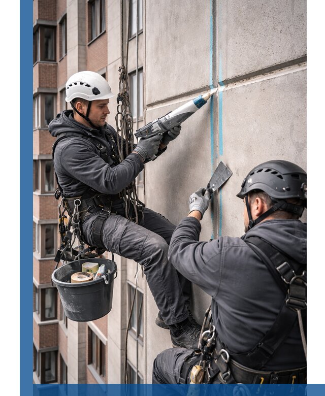 Вторичная герметизация швов фасада и кровли в Нижнекамске