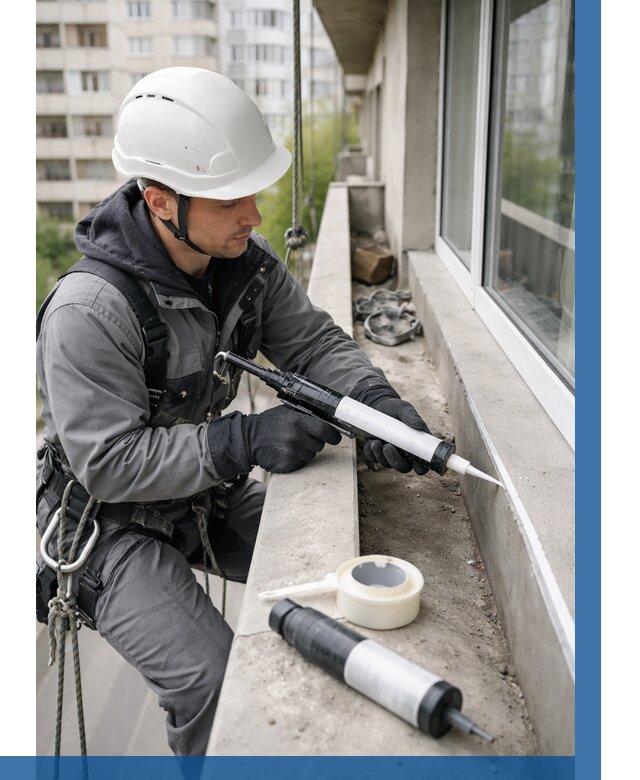 Герметизация швов лоджии в Нижнекамске от 4563 р. | ВЫСОТНИК-Нжм