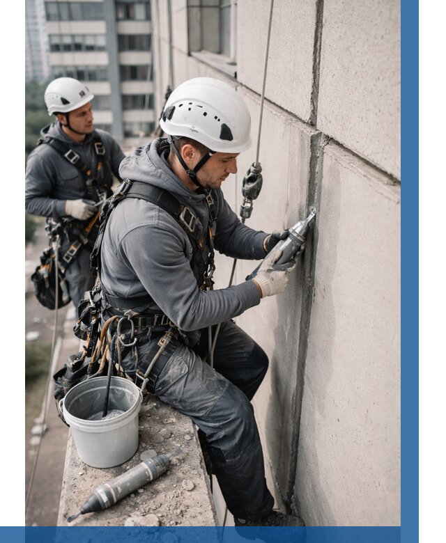 Ремонт деформационных швов здания в Нижнекамске от 1014 р. | ВЫСОТНИК-Нжм