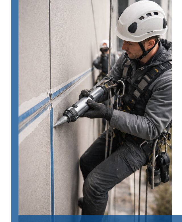 Герметизация стыков фасадных панелей в Нижнекамске качественно и быстро