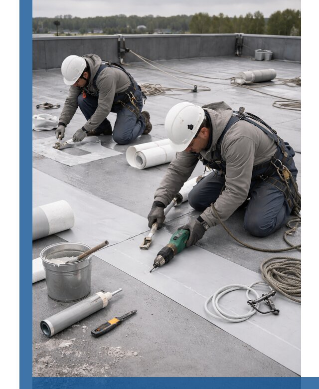 Ремонт мембранной кровли в Нижнекамске качественно и с гарантией