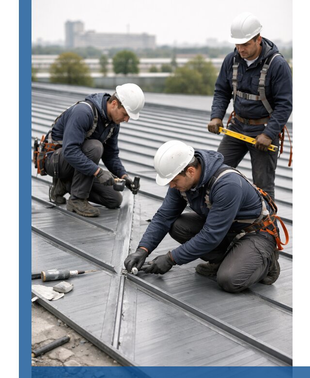 Ремонт фальцевой кровли в Нижнекамске срочно и качественно