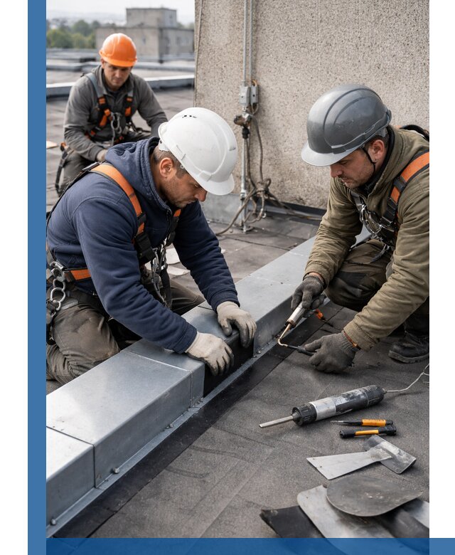 Ремонт кровельных примыканий в Нижнекамске профессионально