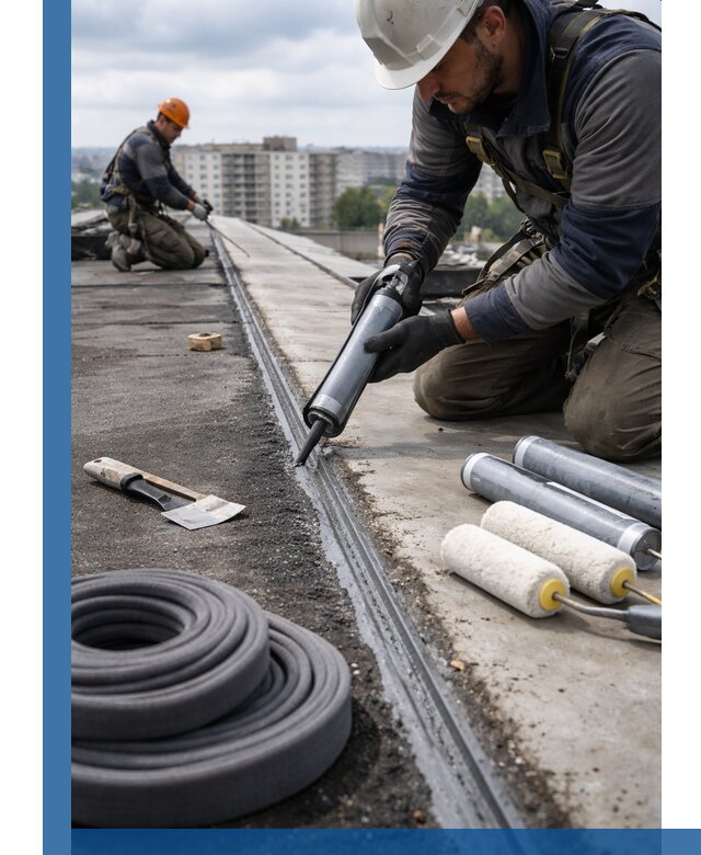 Герметизация швов кровли в Нижнекамске с гарантией герметичности