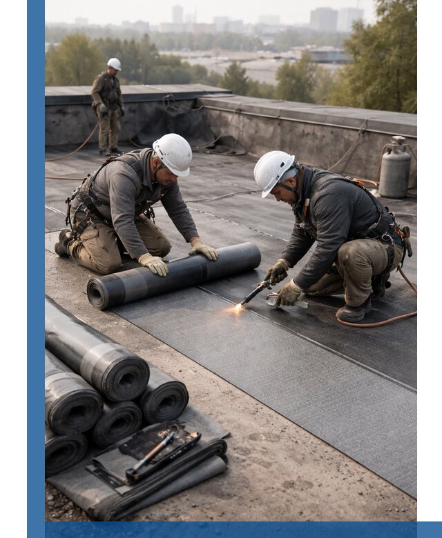Монтаж мягкой кровли в Нижнекамске профессионально и надежно