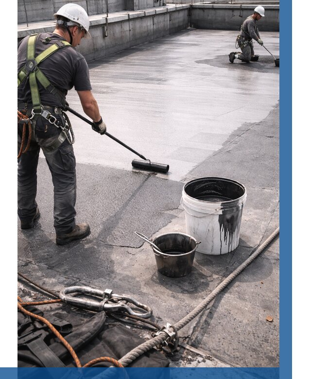 Гидроизоляция кровли жидкой резиной в Нижнекамске от 507 р. | ВЫСОТНИК-Нжм