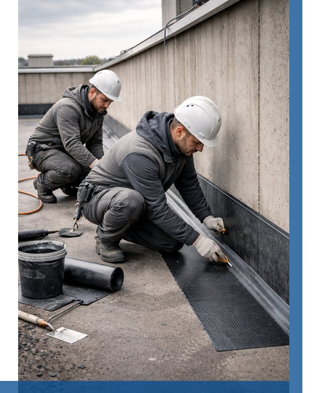 Гидроизоляция примыканий на кровле в Нижнекамске от 913 р. | ВЫСОТНИК-Нжм