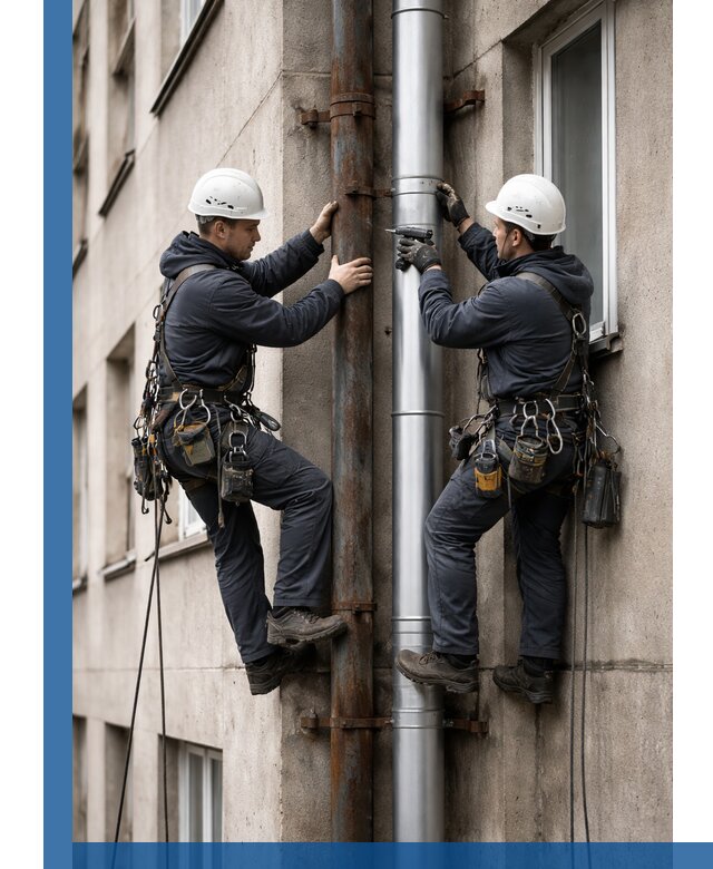 Замена водосточных труб в Нижнекамске: монтаж и демонтаж под ключ