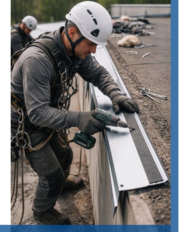 Монтаж капельника на кровле в Нижнекамске от 304 р. | ВЫСОТНИК-Нжм