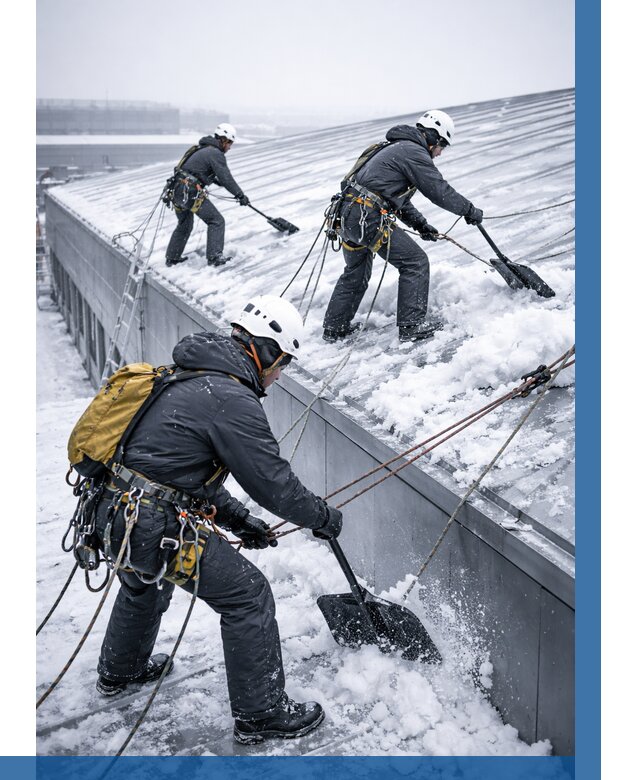 Очистка навесов от снега в Нижнекамске от 4563 р. | ВЫСОТНИК-Нжм