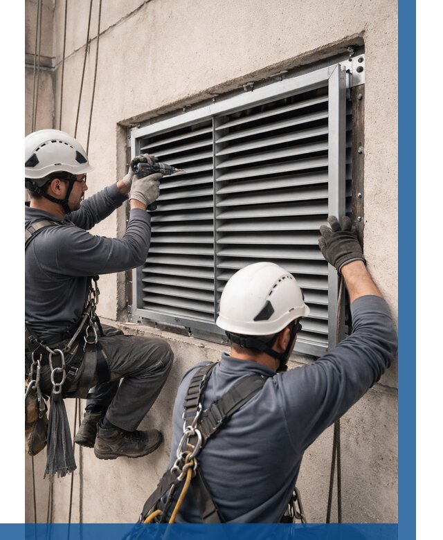 Монтаж вентиляционных решеток в Нижнекамске от 4563 р. | ВЫСОТНИК-Нжм