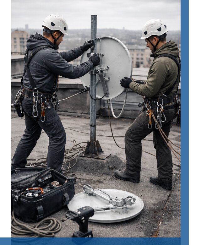 Демонтаж антенн на крыше в Нижнекамске от 4563 р. | ВЫСОТНИК-Нжм