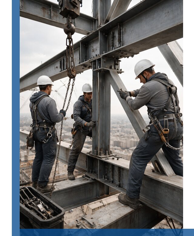 Профессиональный монтаж металлоконструкций на высоте в Нижнекамске