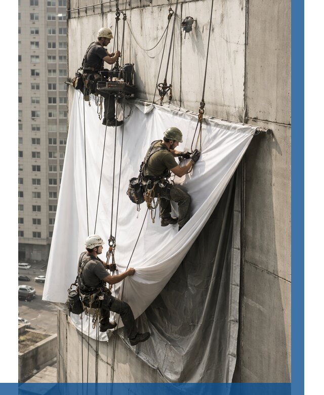 Замена баннерного полотна в Нижнекамске от 6590 р. | ВЫСОТНИК-Нжм—заказать