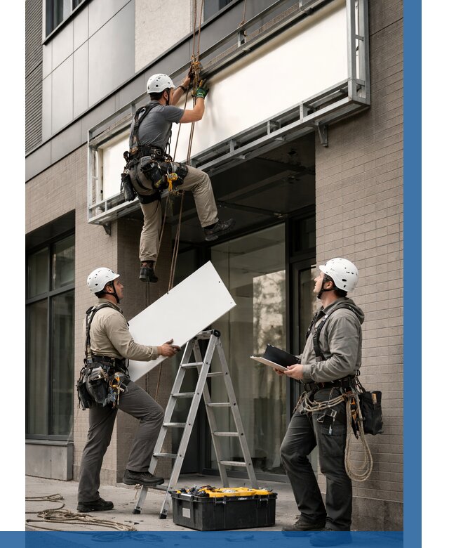 Монтаж светового короба в Нижнекамске от 6590 р. | ВЫСОТНИК-Нжм