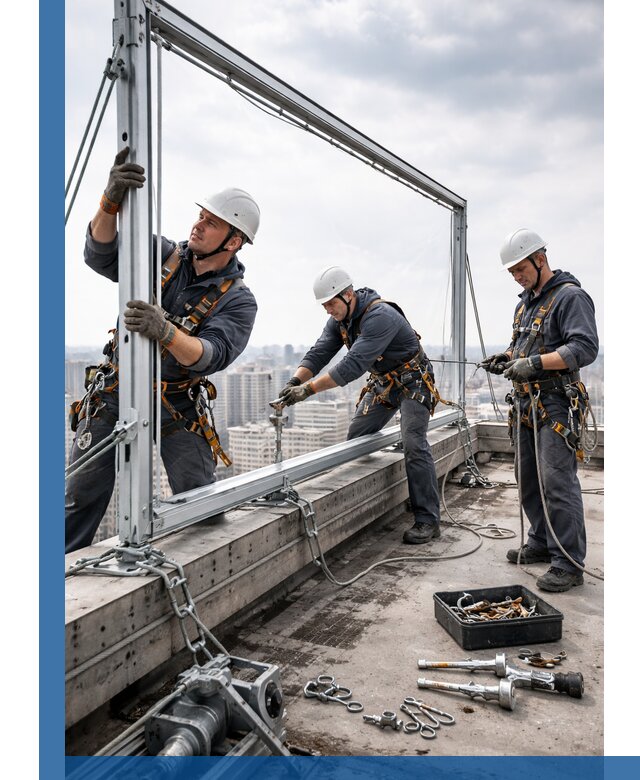 Монтаж крышных рекламных конструкций под ключ в Нижнекамске