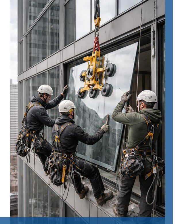 Фасадное остекление зданий под ключ в Нижнекамске от 10139 р. | ВЫСОТНИК-Нжм