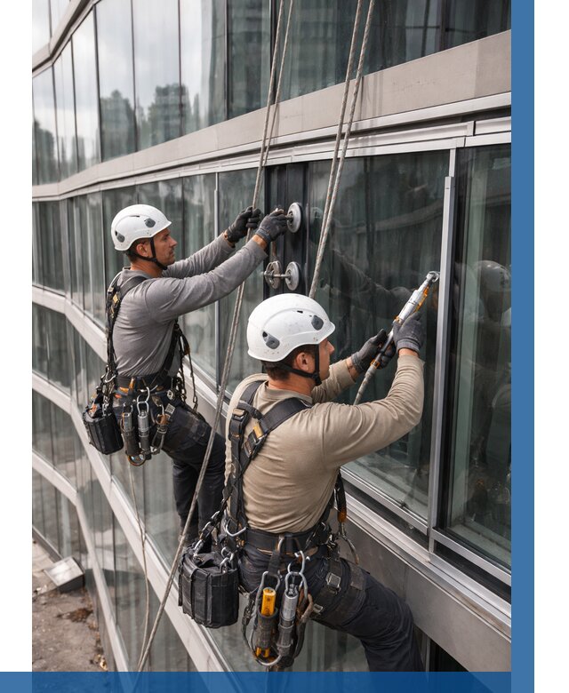 Радиусное остекление фасада в Нижнекамске от 12167 р. | ВЫСОТНИК-Нжм