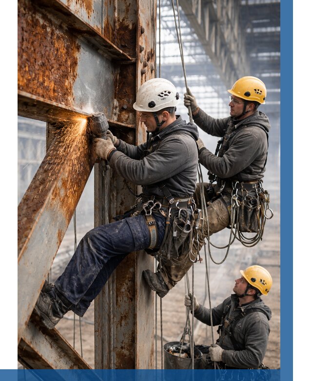 Зачистка металла от ржавчины в Нижнекамске от 355 р. | ВЫСОТНИК-Нжм