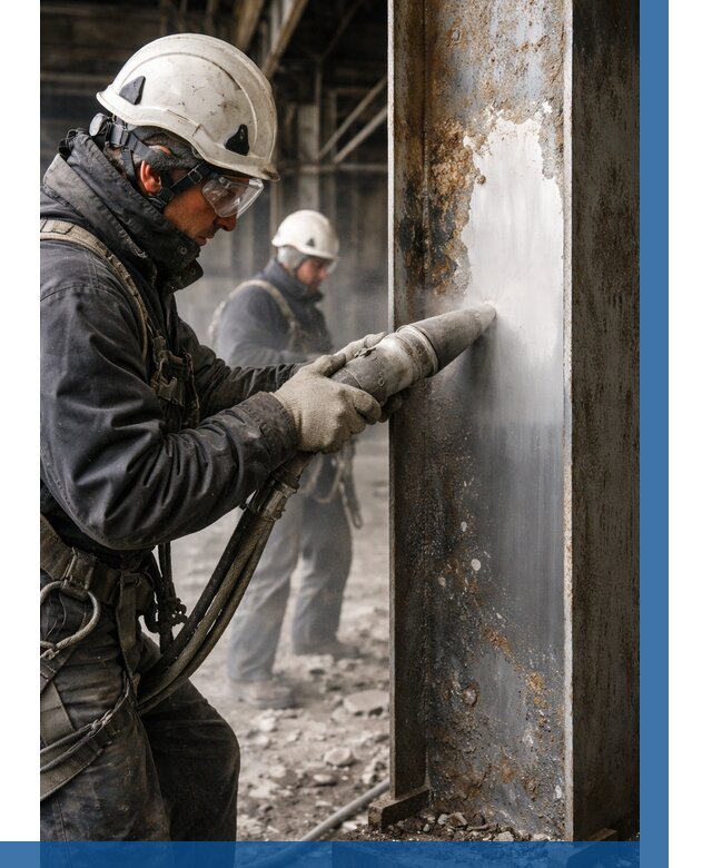 Удаление старой краски с металла в Нижнекамске от 456 р. | ВЫСОТНИК-Нжм