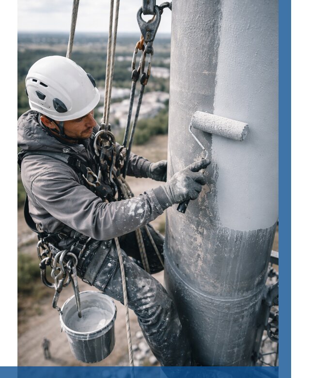 Покраска мачт связи под ключ в Нижнекамске от 862 р. | ВЫСОТНИК-Нжм