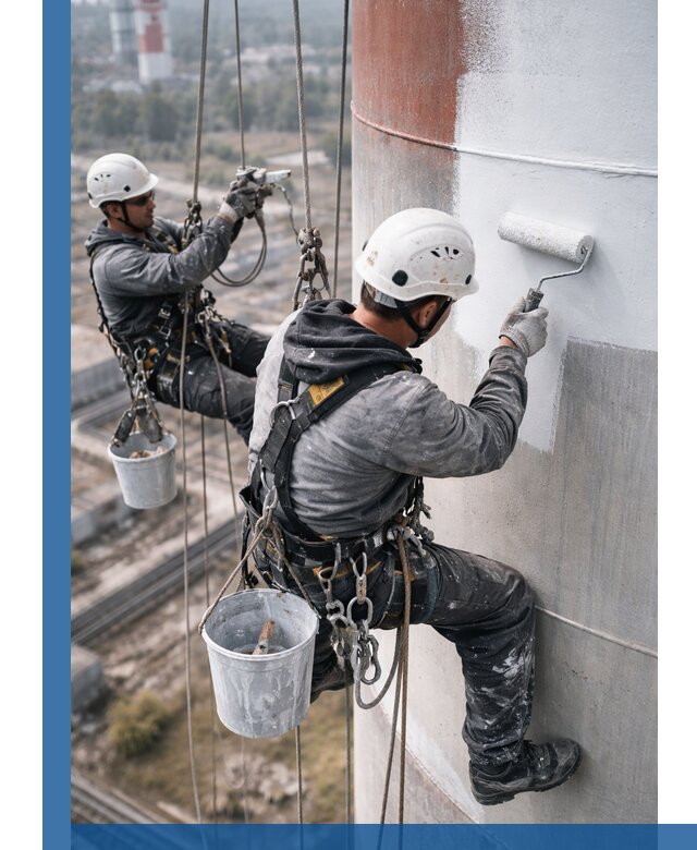 Покраска дымовых труб в Нижнекамске: антикоррозийная защита и восстановление