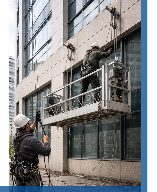 Монтаж и подъем фасадной люльки в Нижнекамске от 12167 р. | ВЫСОТНИК-Нжм