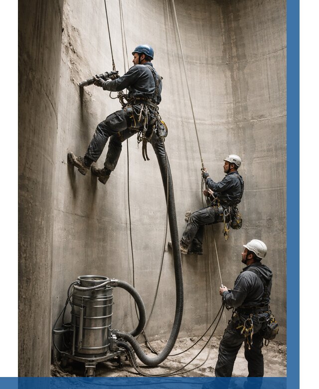 Зачистка силосов в Нижнекамске от 4563 р. Договор и смета ВЫСОТНИК-Нжм