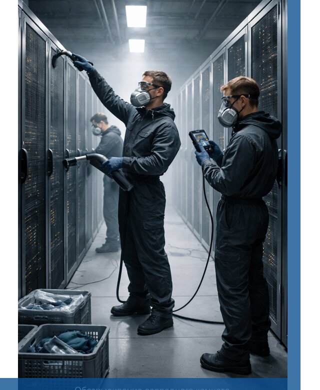 Обеспыливание серверной комнаты в Нижнекамске от 4563 р. | ВЫСОТНИК-Нжм