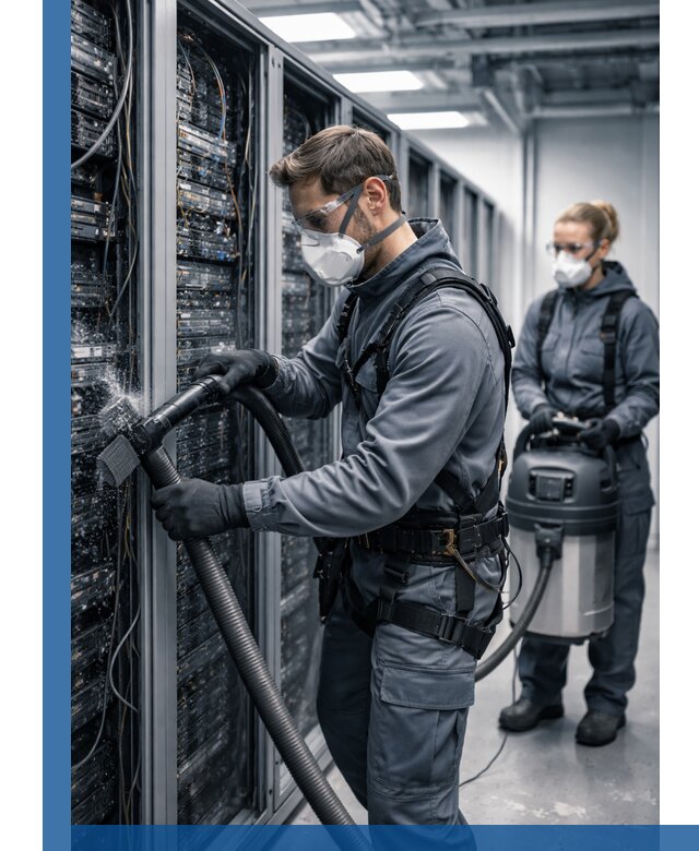 Обеспыливание серверной комнаты в Нижнекамске, профессиональная очистка