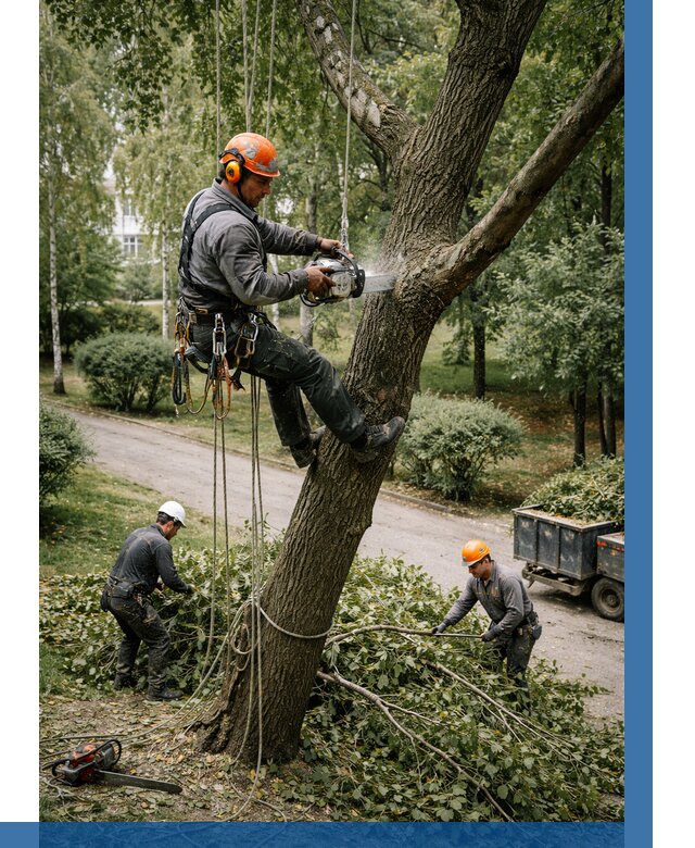 Кронирование деревьев в Нижнекамске от 6590 р. | ВЫСОТНИК-Нжм