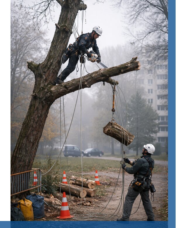 Удаление аварийных деревьев в Нижнекамске от 15209 р. | ВЫСОТНИК-Нжм
