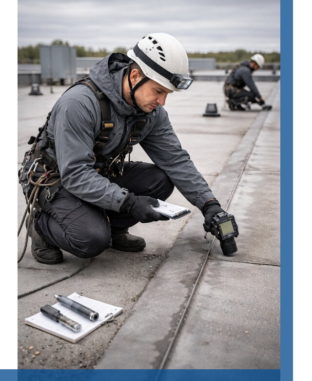 Обследование кровли на протечки в Нижнекамске от 4563 р. | ВЫСОТНИК-Нжм