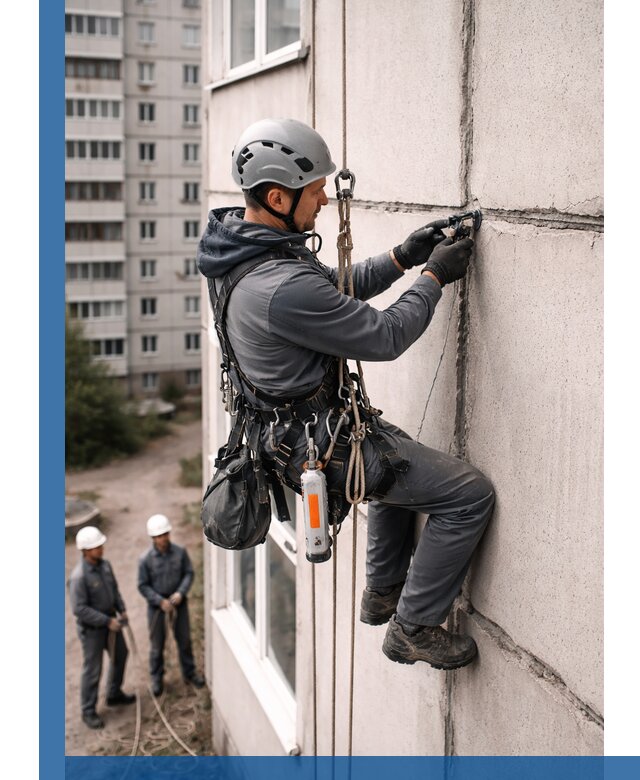 Обследование межпанельных швов и герметизация в Нижнекамске