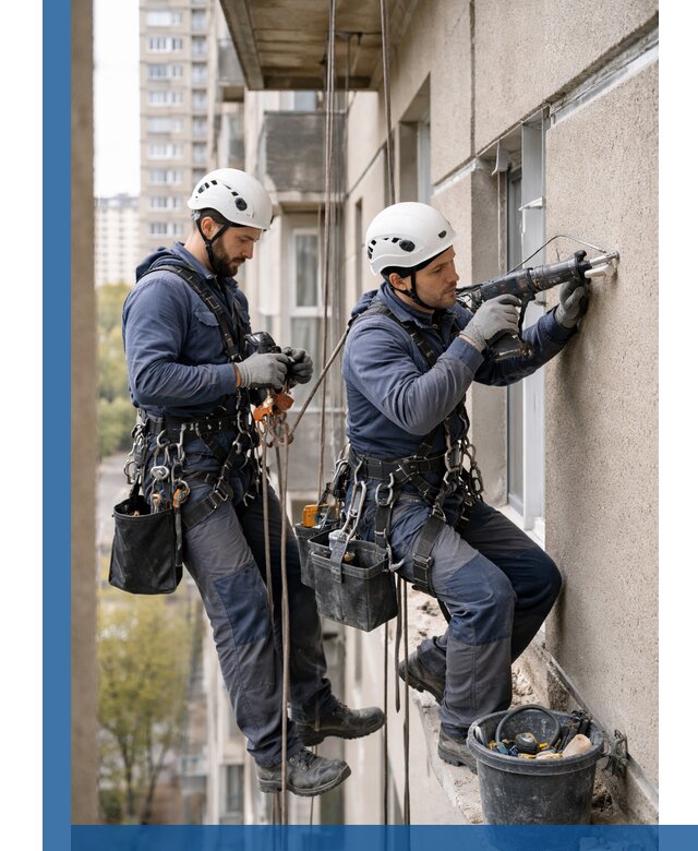 Промышленные альпинисты высотные работы и монтаж в Нижнекамске